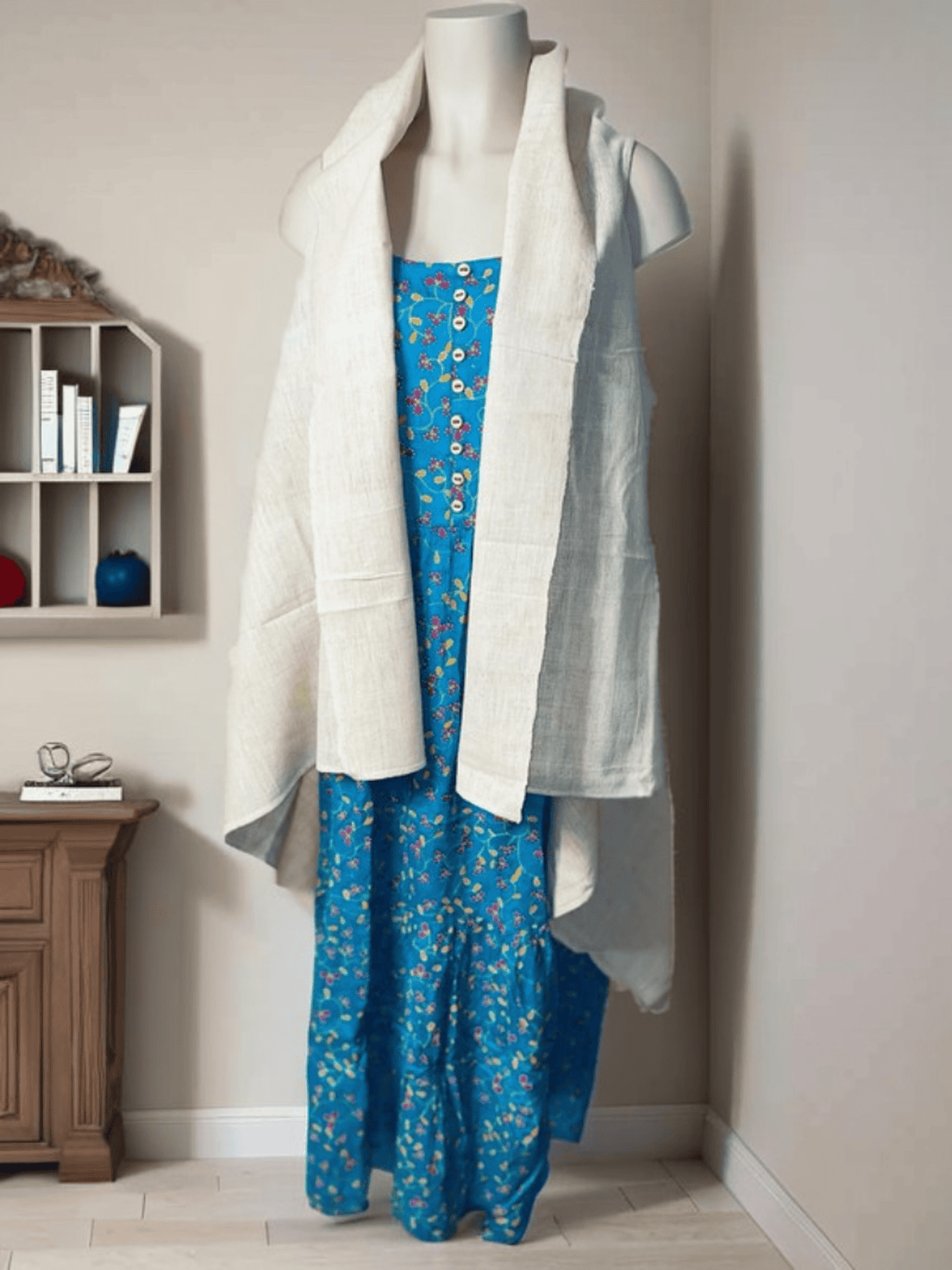 Khadi Cotton Long white Shrugs – Sustainable Style