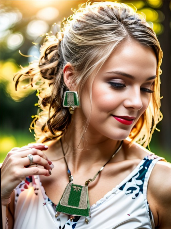 Mountain tassel jewelry set