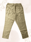 Women Beige Slim Fit Solid Regular Trousers