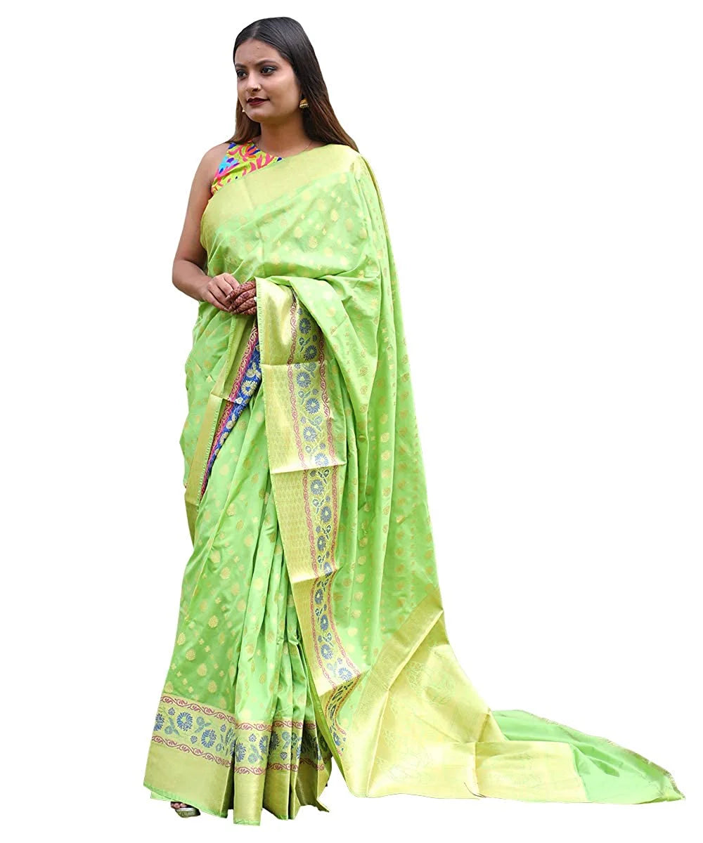 Women’s Banarasi Silk Saree with Blouse Piece