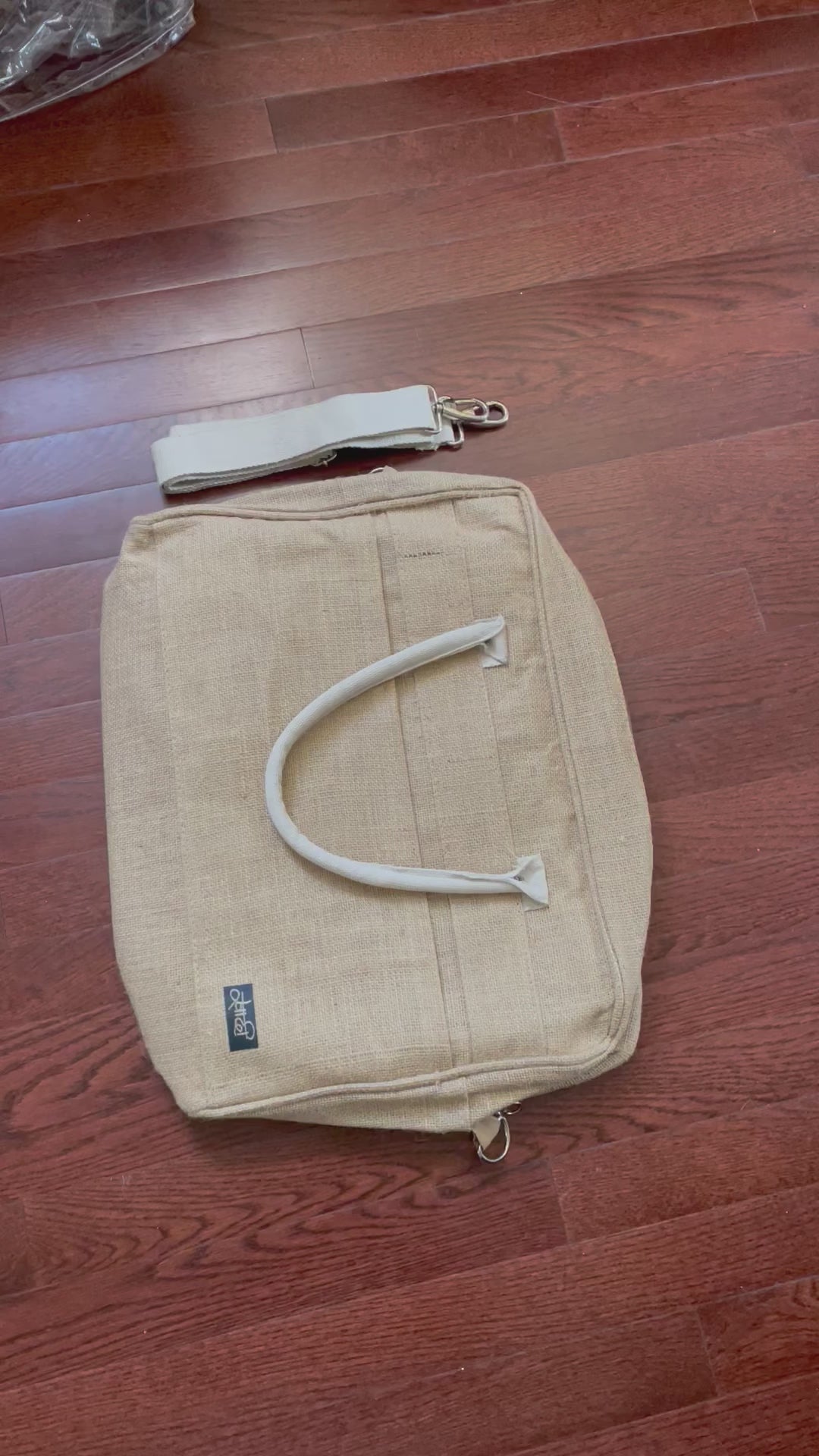 Jute laptop bag