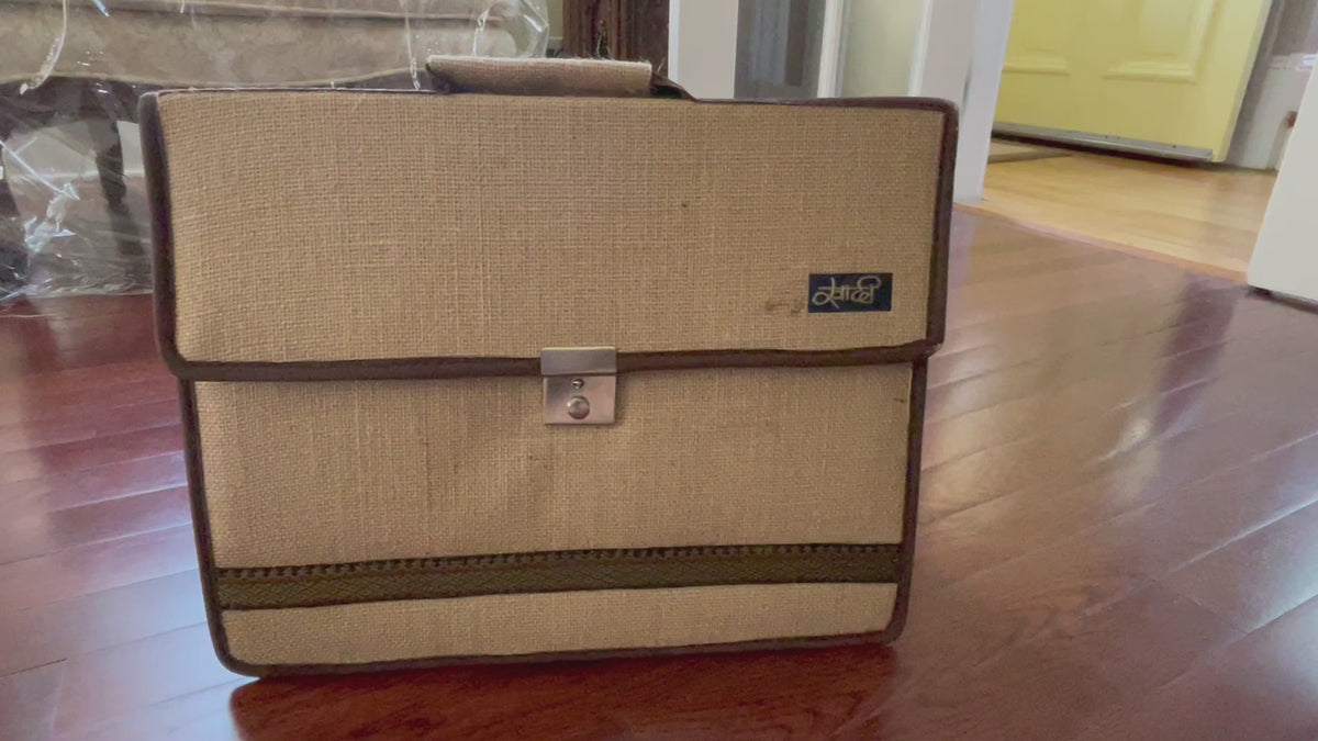 Eco-friendly jute bag laptop briefcase 