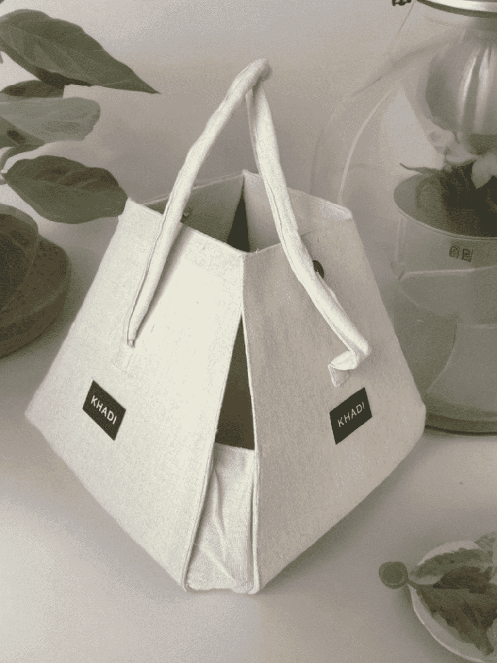 Khadi Handbag for Women – Sustainable Gift Bag with Khadi Handle - WOMEN | E-Khadi